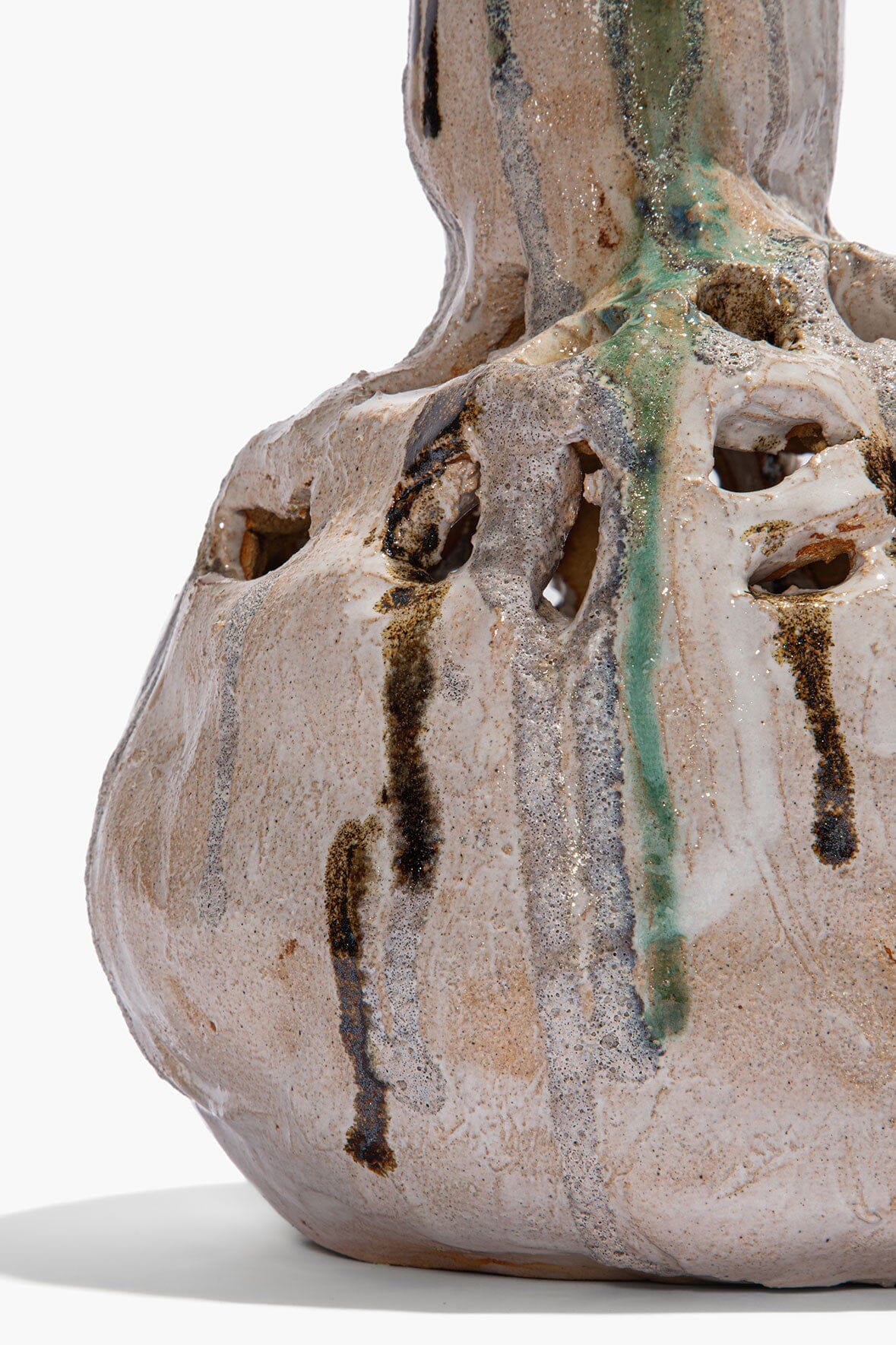Lotus Vase Grey Multi Glaze | STAUD Classic