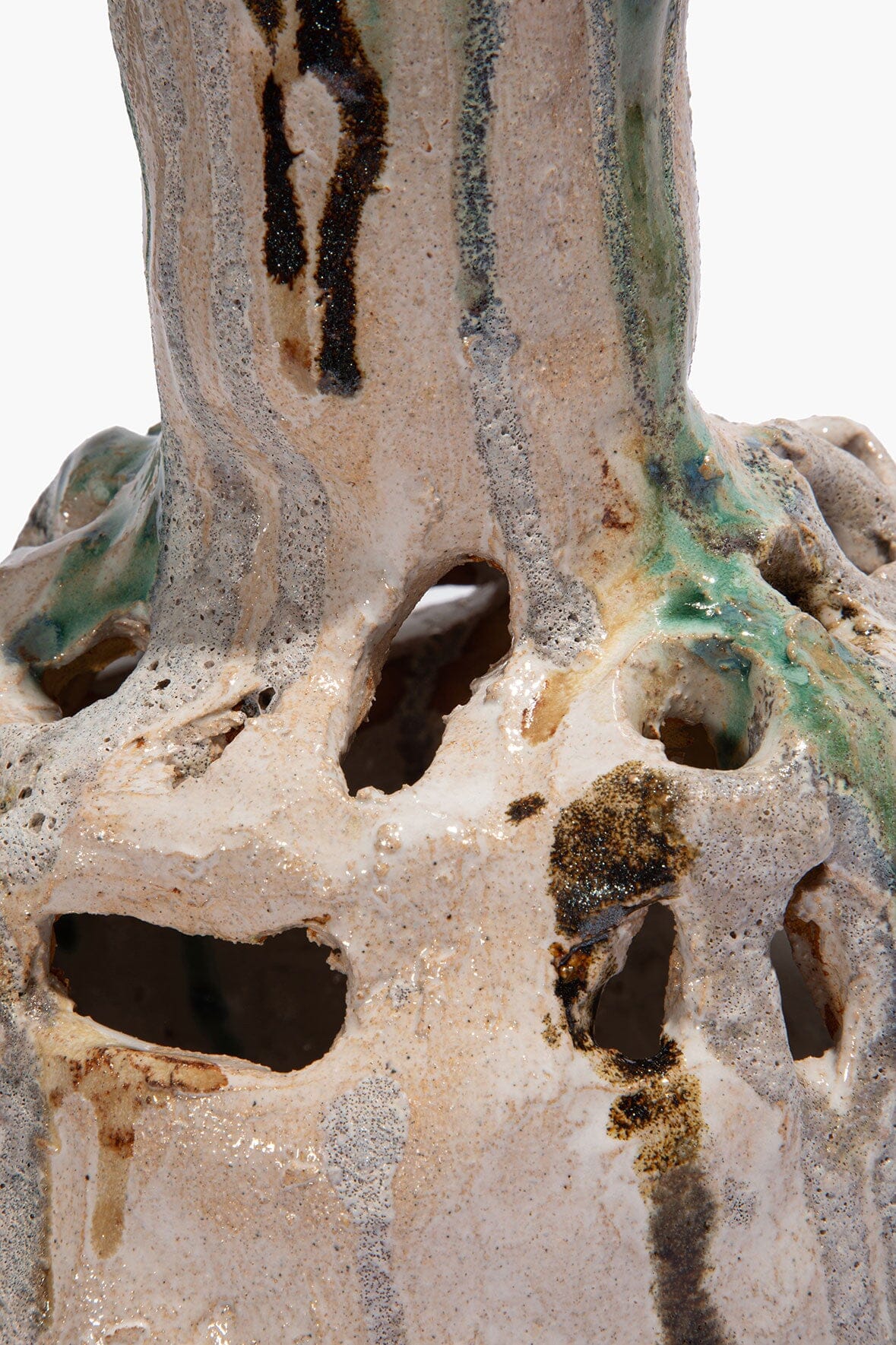 Lotus Vase Grey Multi Glaze | STAUD Classic