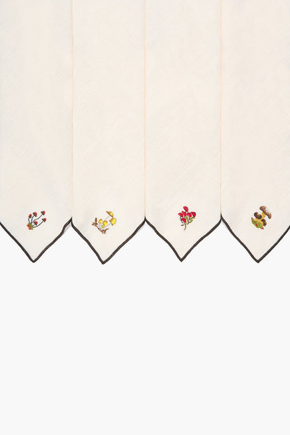 Gala Embroidered Napkins Natural | STAUD Best Seller