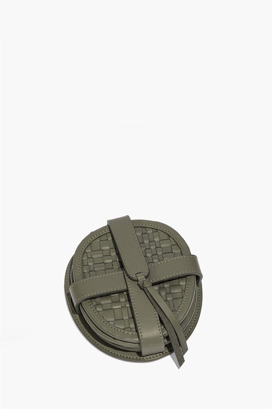 Grove Woven Leather Coasters Set Of 4 Moss | STAUD Hot Sale