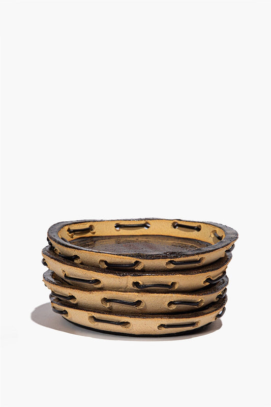 Coaster Set Ceramic Leather | STAUD Popular