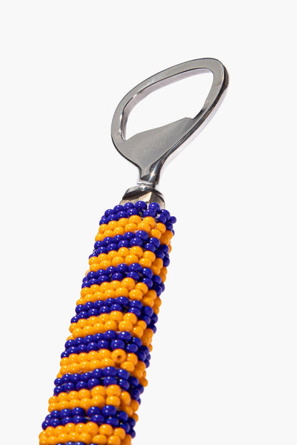 Beaded Barware Blue Stripe | STAUD Best Price