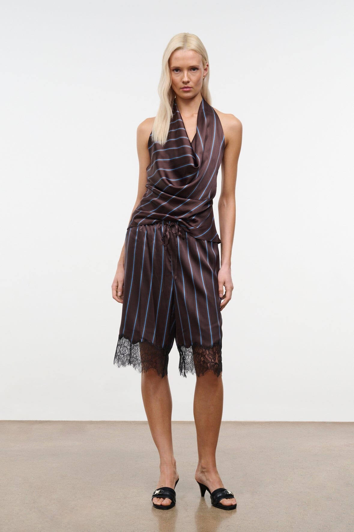 Verano Silk Short Redondo Stripe | STAUD Popular