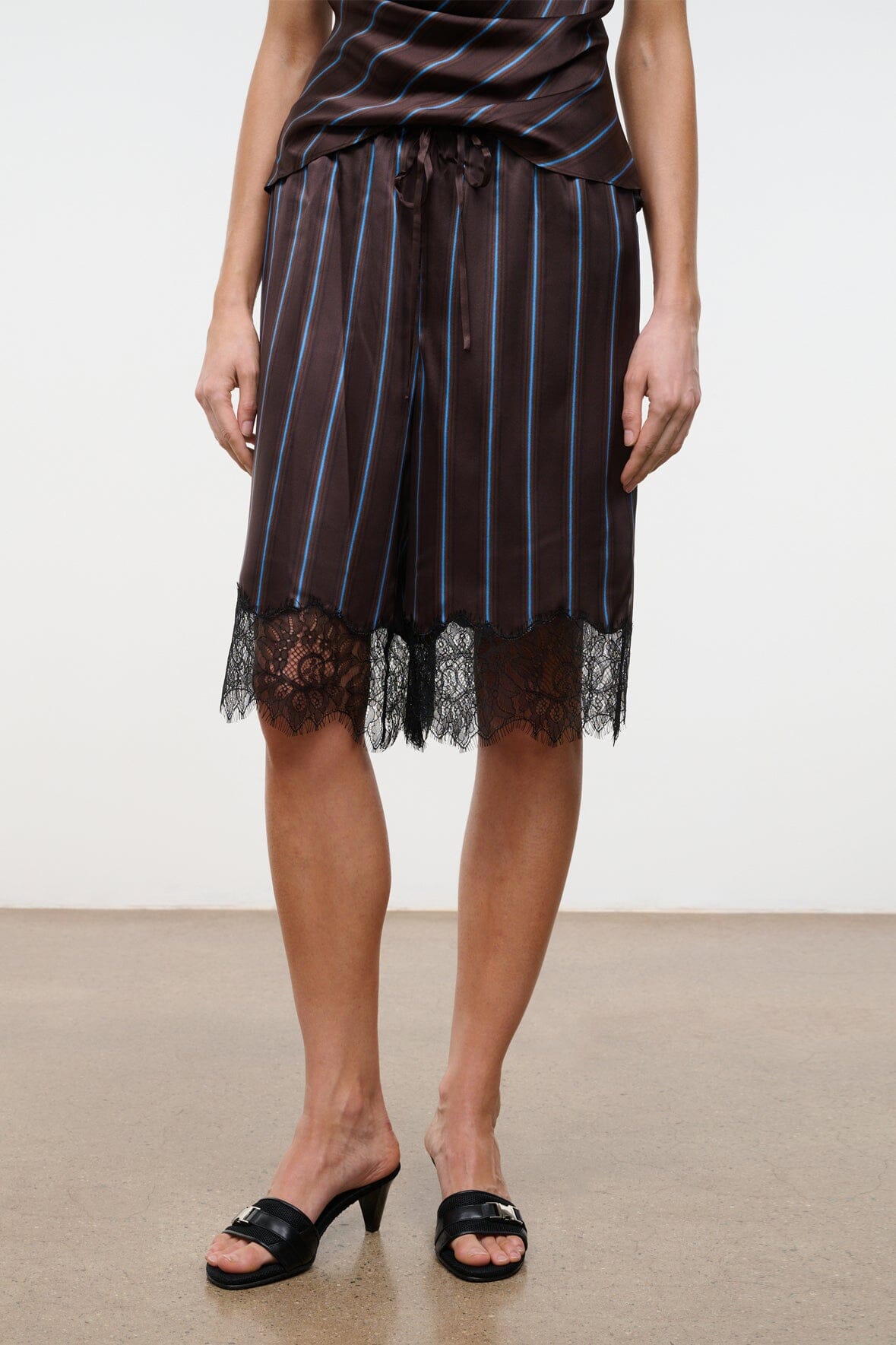 Verano Silk Short Redondo Stripe | STAUD Popular
