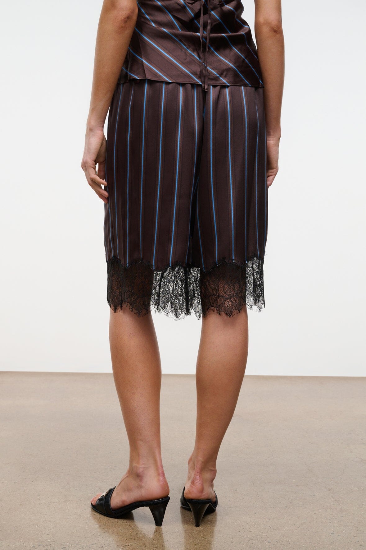 Verano Silk Short Redondo Stripe | STAUD Popular