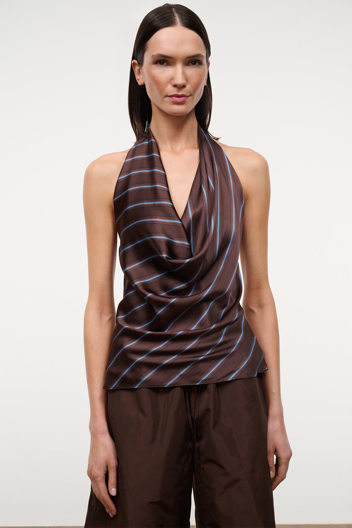 Liora Silk Top Redondo Stripe | STAUD Classic