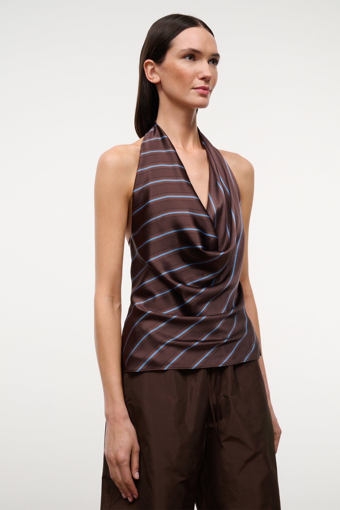 Liora Silk Top Redondo Stripe | STAUD Classic