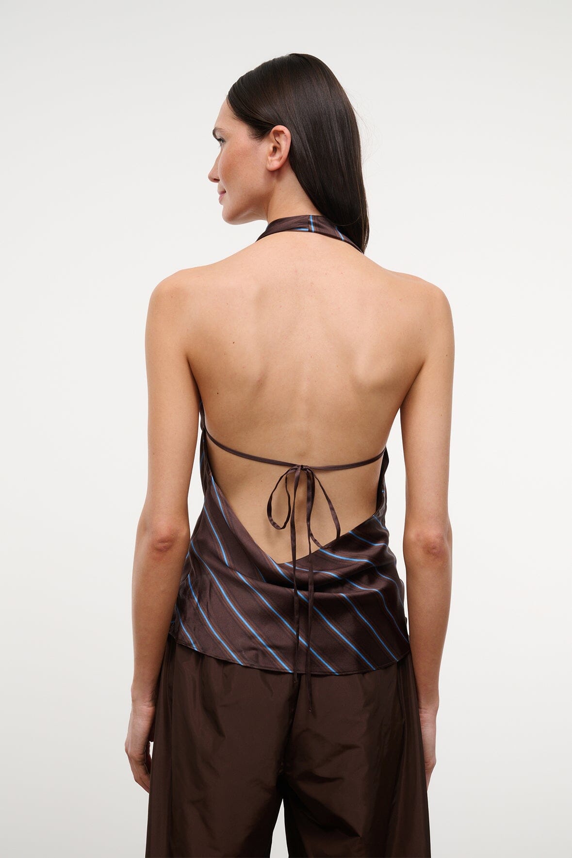 Liora Silk Top Redondo Stripe | STAUD Classic