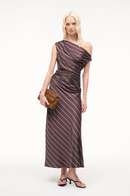 Phare Silk Dress Redondo Stripe | STAUD Quality