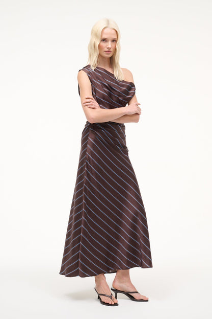 Phare Silk Dress Redondo Stripe | STAUD Quality