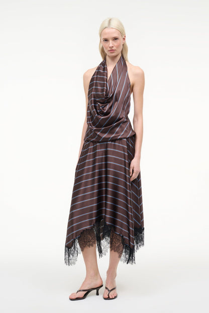 Elira Silk Dress Redondo Stripe | STAUD Best Price