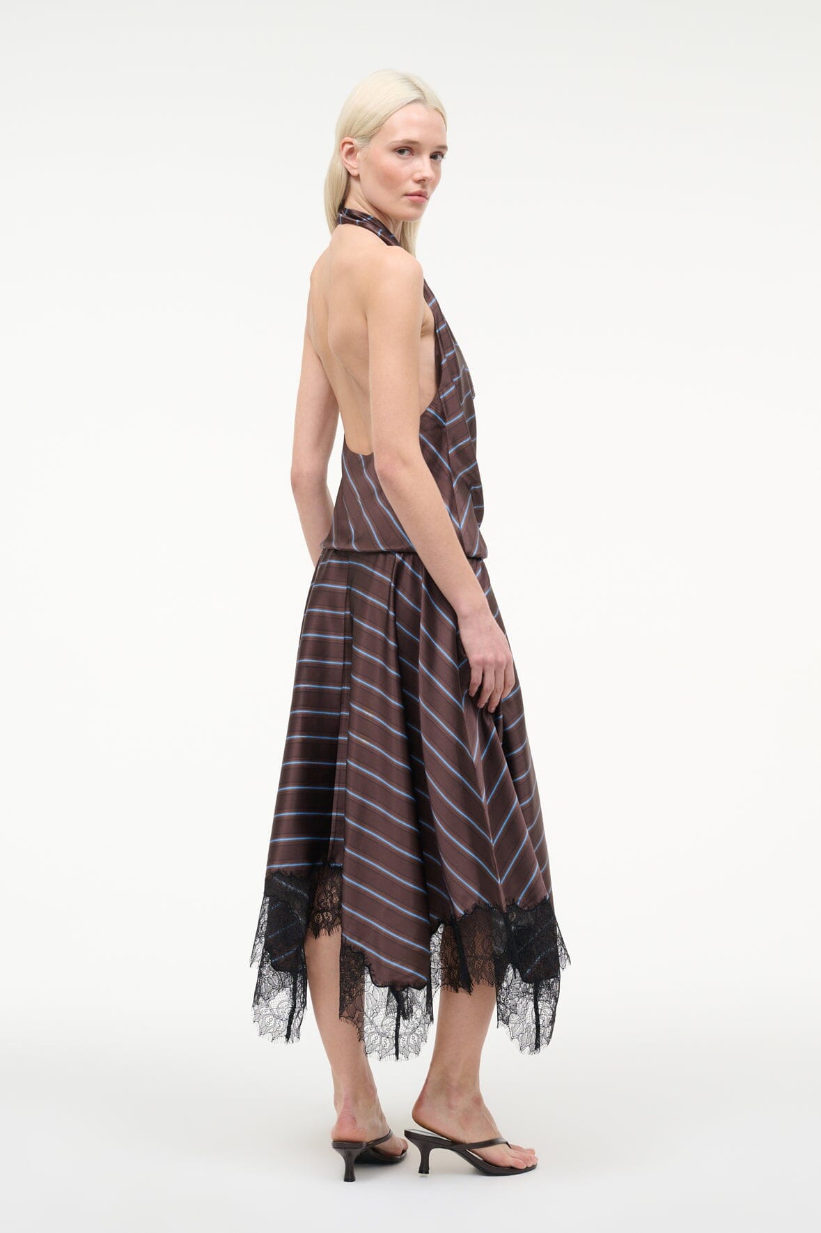 Elira Silk Dress Redondo Stripe | STAUD Best Price