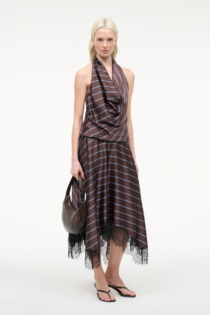 Elira Silk Dress Redondo Stripe | STAUD Best Price