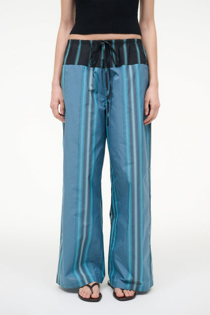 Mateo Pant Marina Stripe Multi | STAUD Exclusive