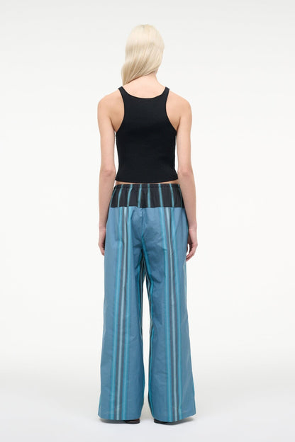 Mateo Pant Marina Stripe Multi | STAUD Exclusive