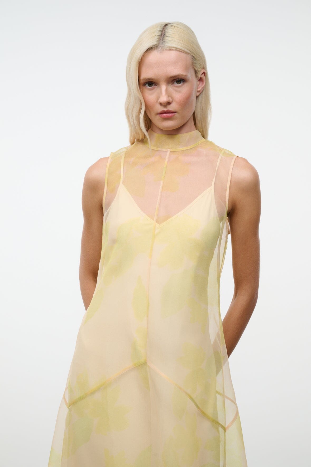 Auden Dress Lemon Grove | STAUD Sale