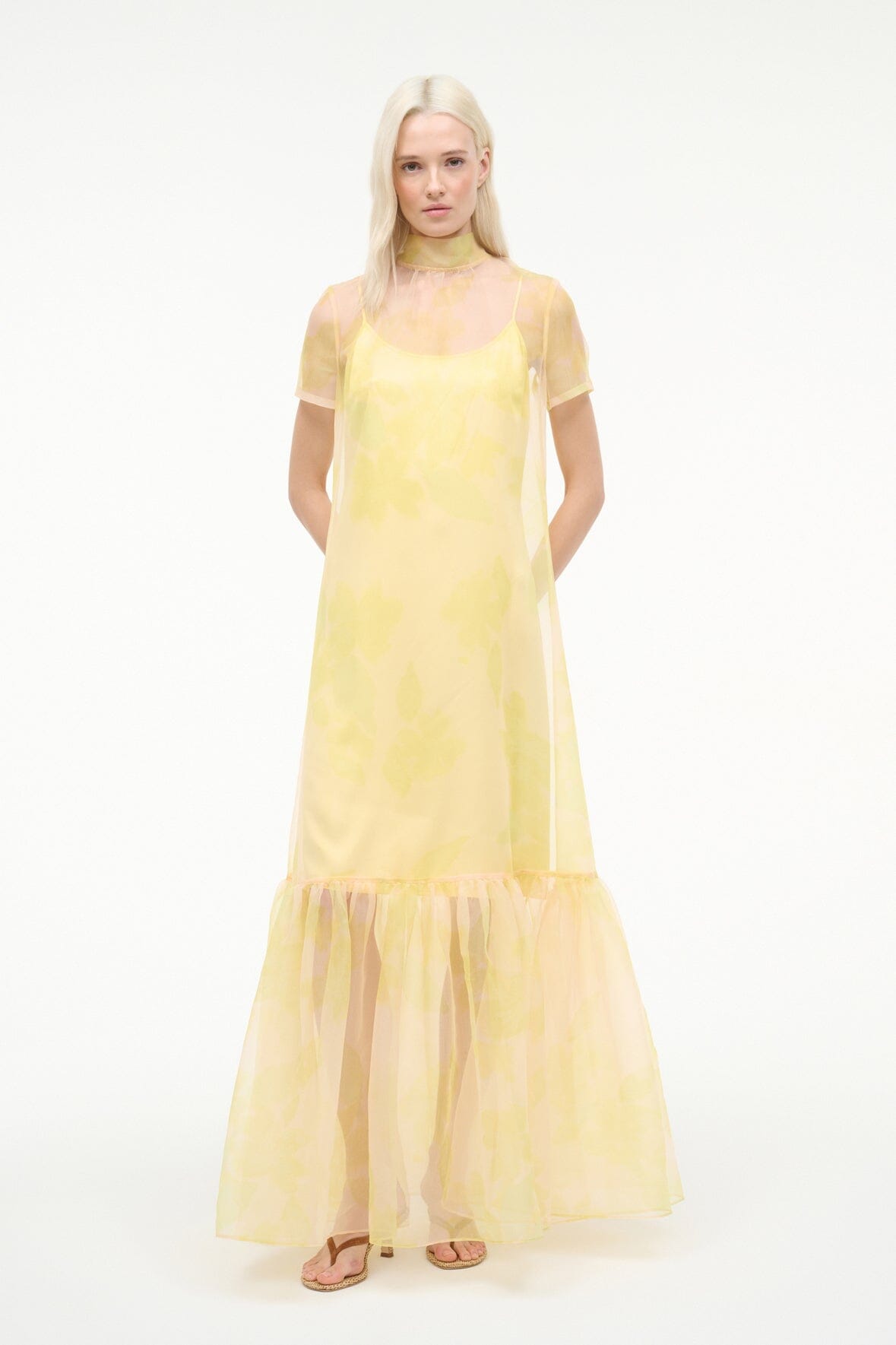 Calluna Dress Lemon Grove | STAUD Best Seller