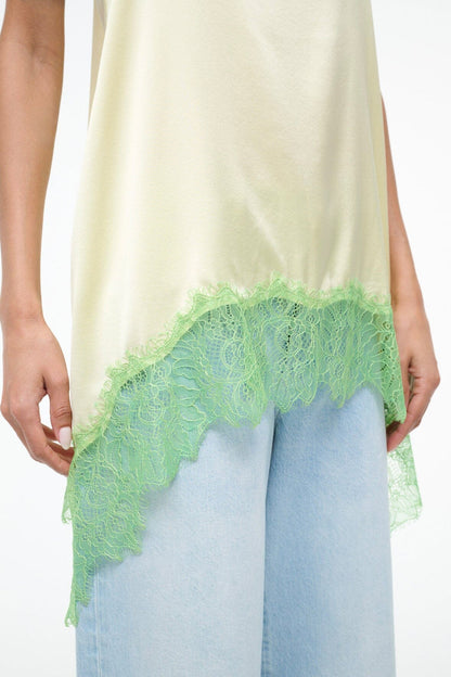 Chloe Silk Cami Key Lime Sprout | STAUD Quality