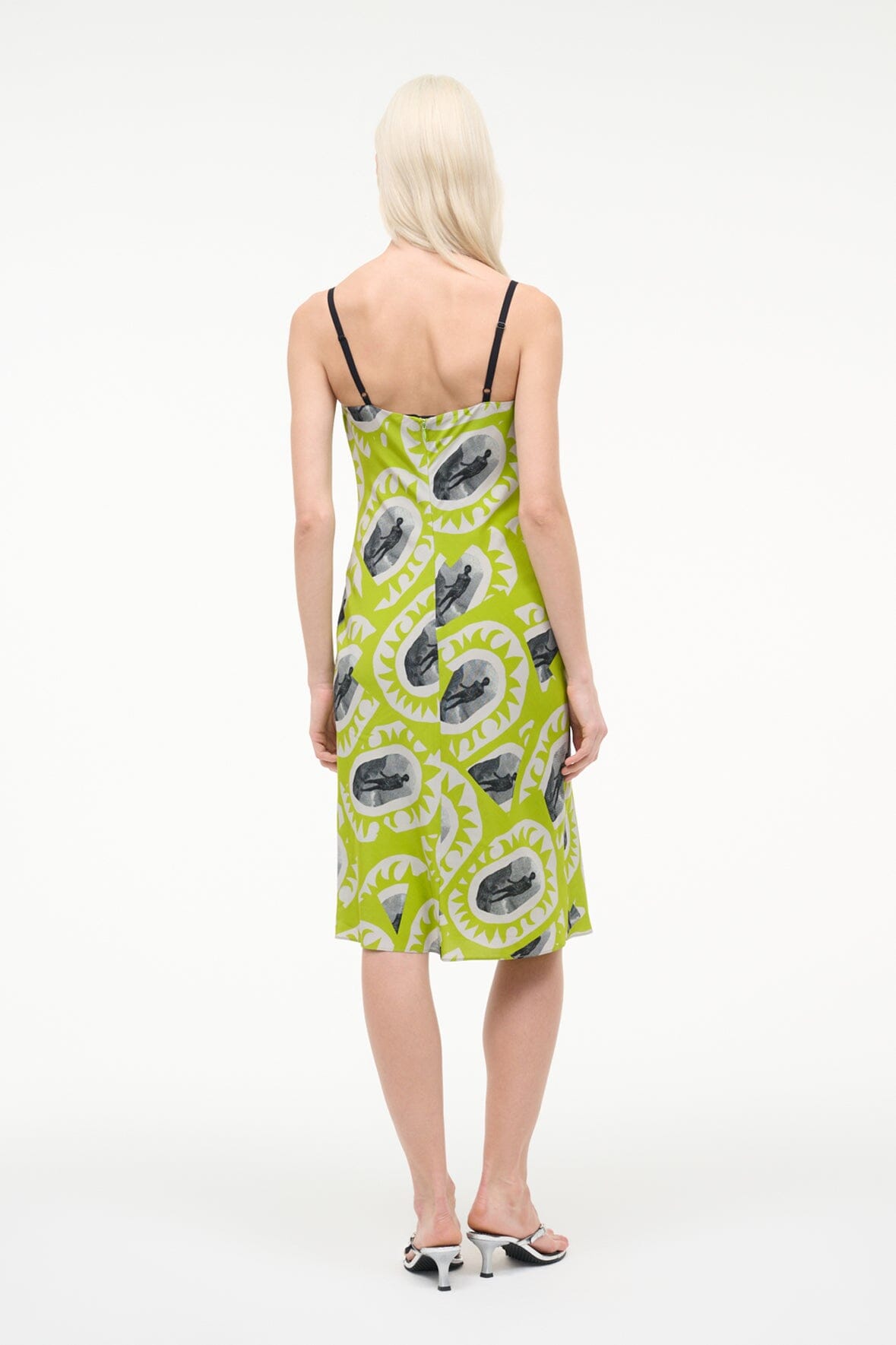 Evangeline Dress Paddle Out Chartreuse | STAUD Featured