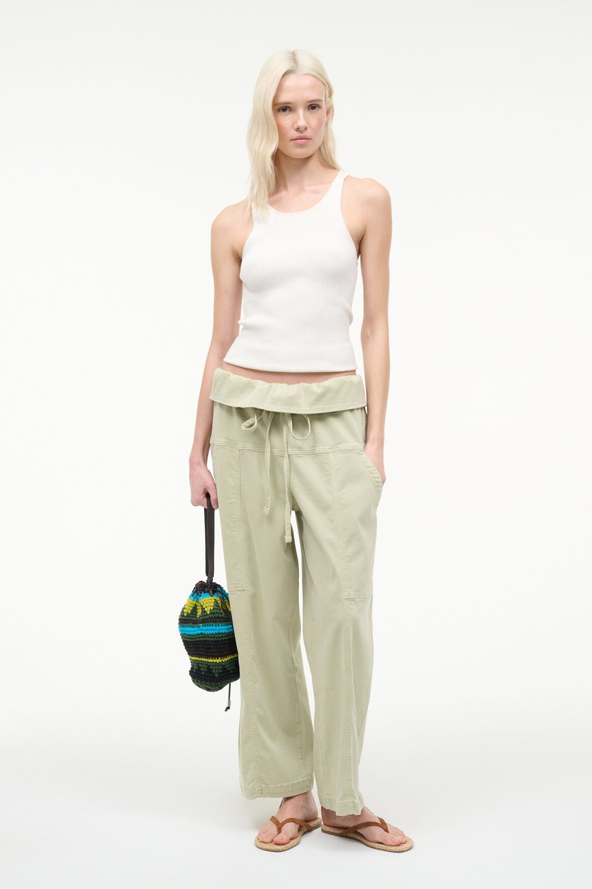 Rocky Pant Eucalyptus | STAUD Everyday
