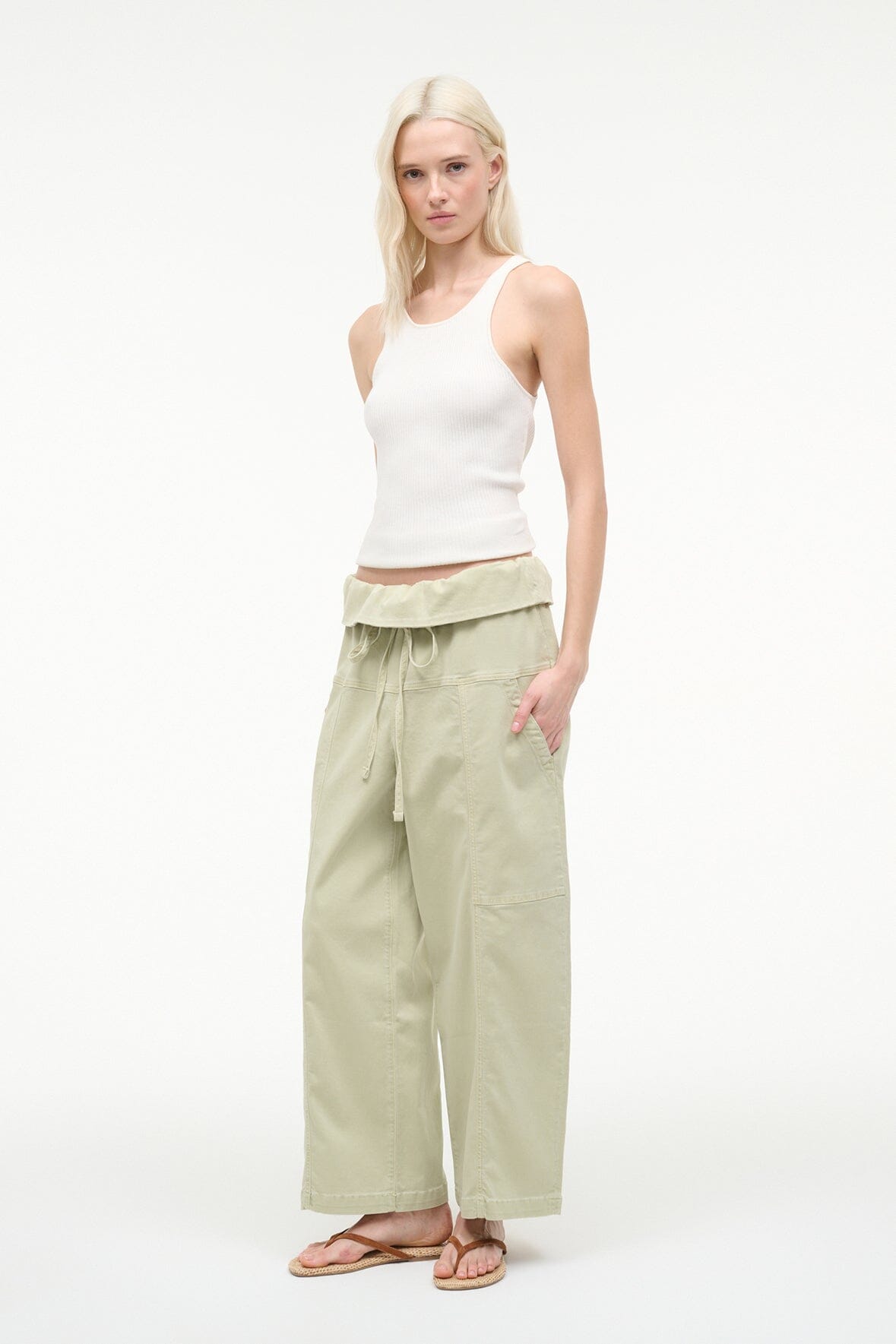 Rocky Pant Eucalyptus | STAUD Everyday