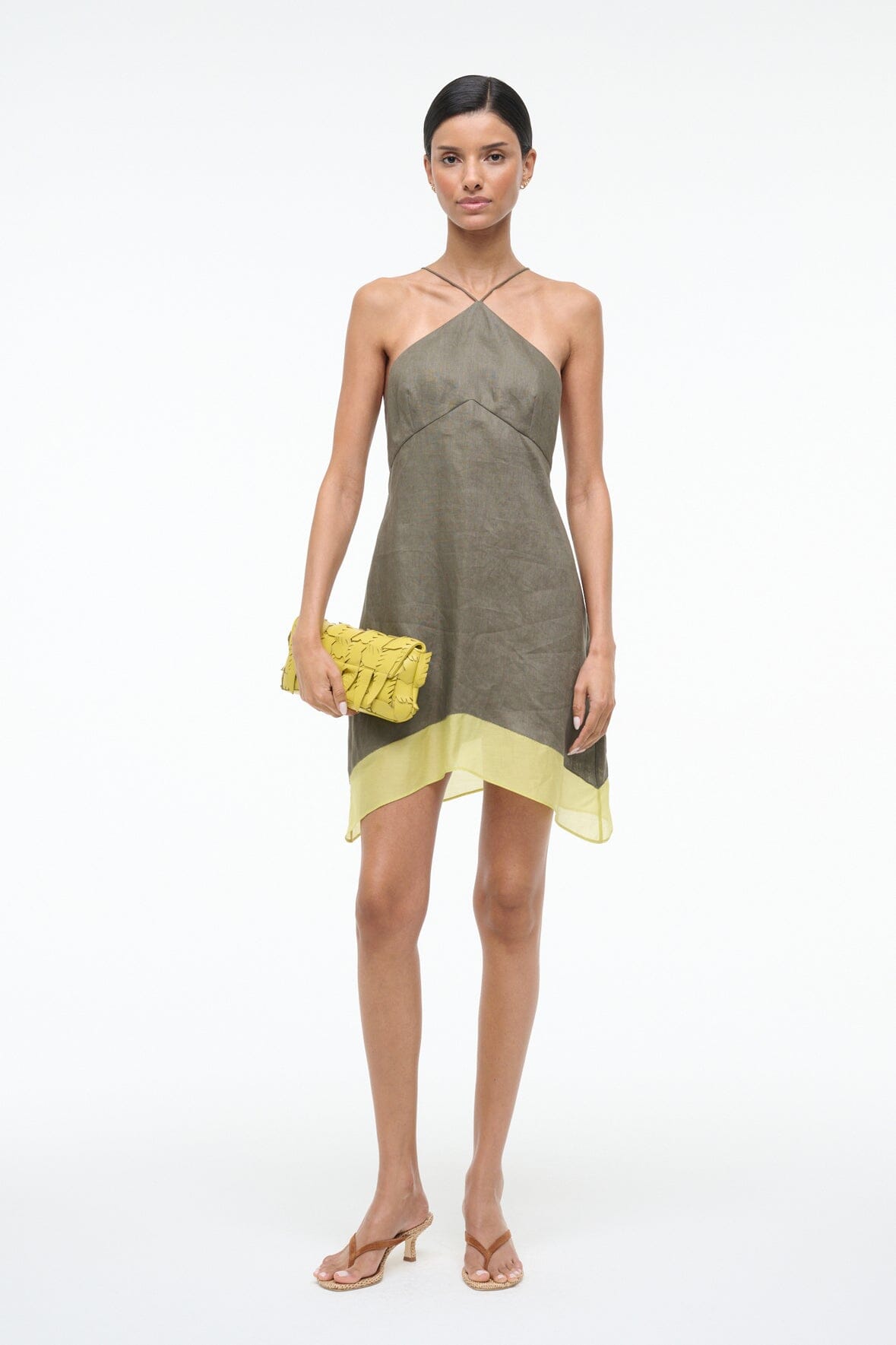 Oro Linen Dress Palo Verde | STAUD Top Pick
