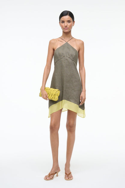 Oro Linen Dress Palo Verde | STAUD Top Pick