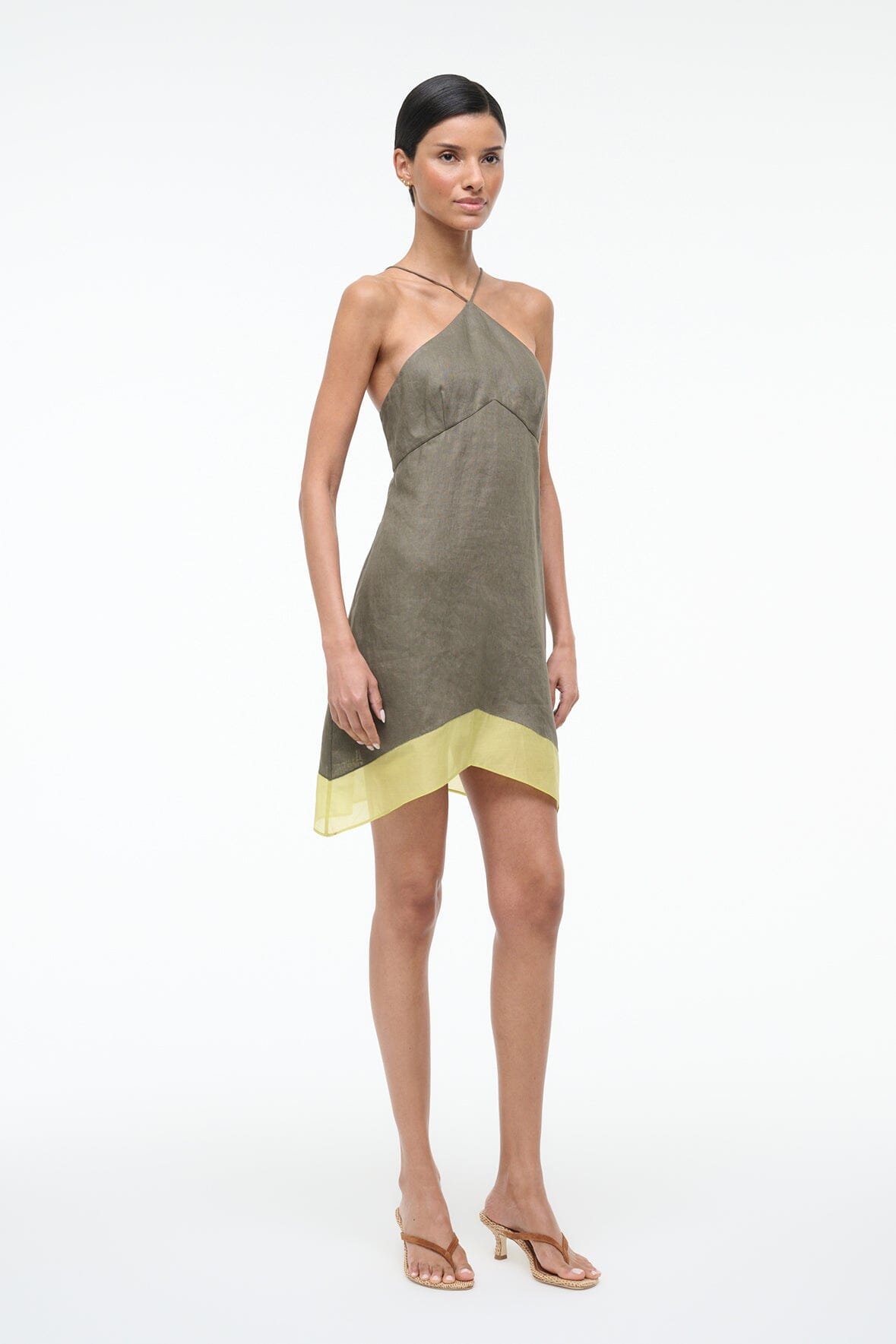 Oro Linen Dress Palo Verde | STAUD Top Pick