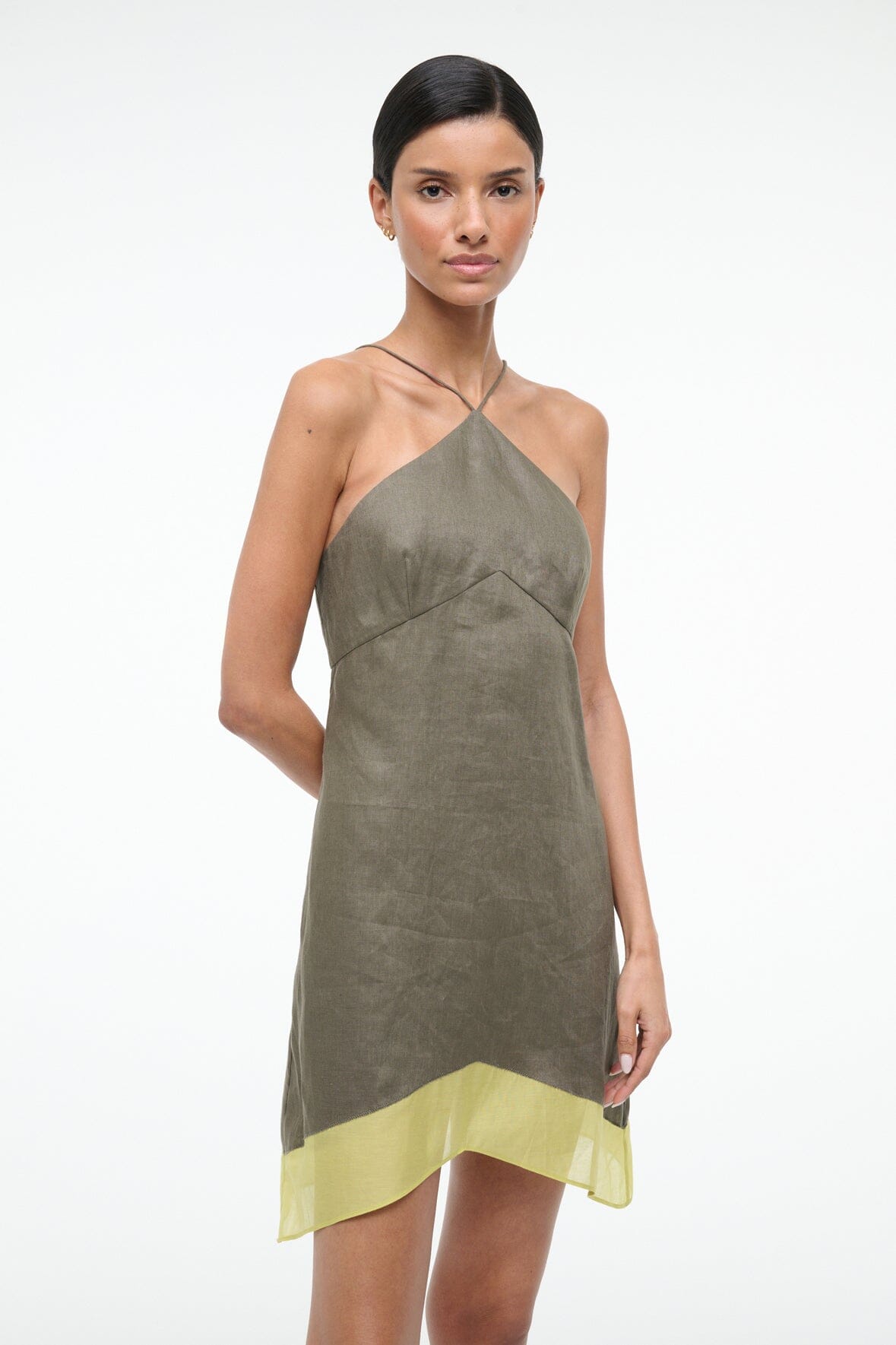 Oro Linen Dress Palo Verde | STAUD Top Pick