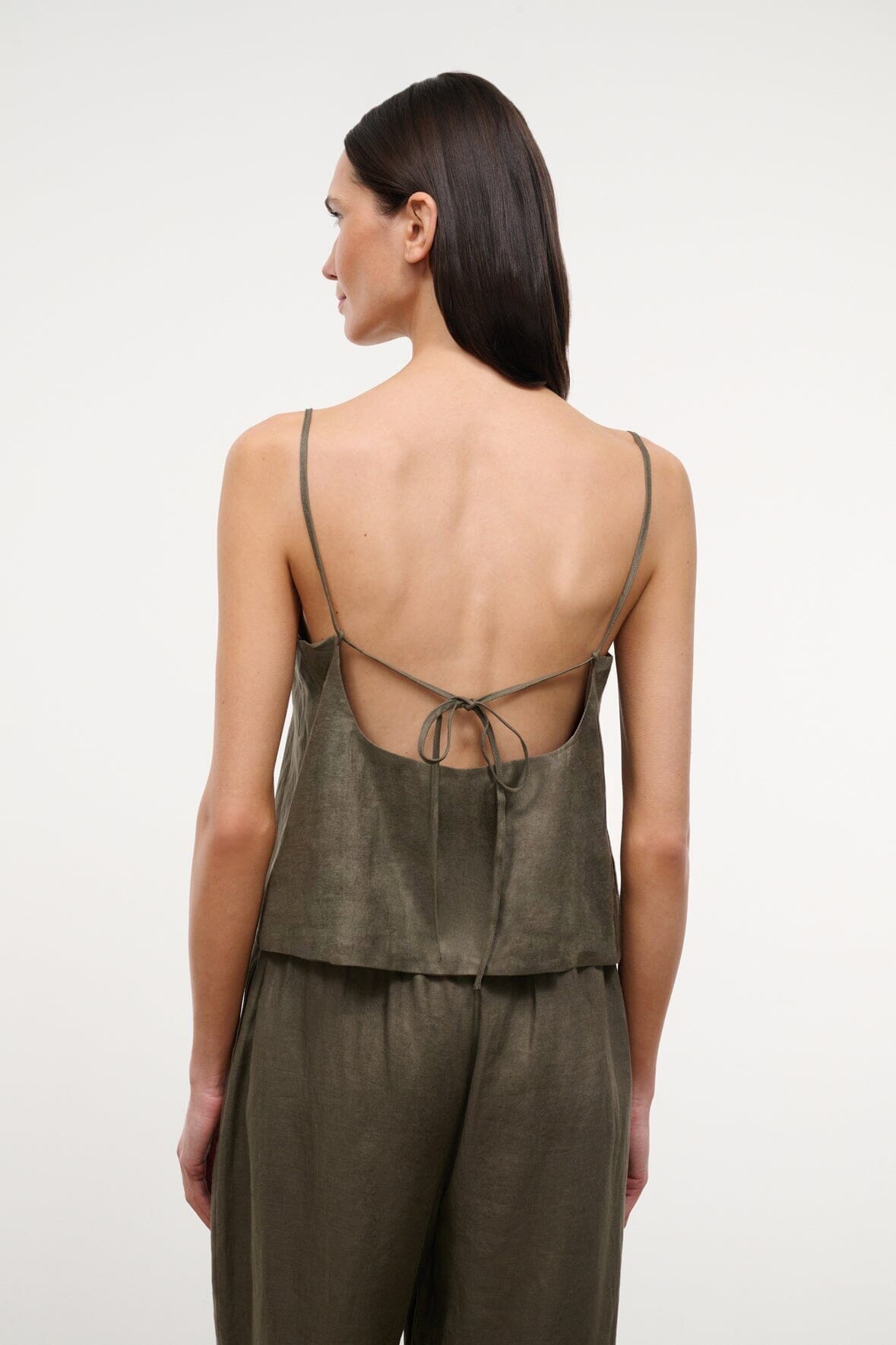 Maisie Linen Top Palo Verde | STAUD Special Offer
