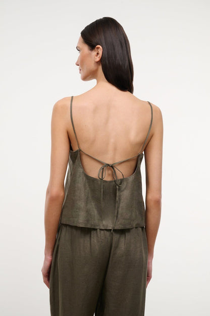 Maisie Linen Top Palo Verde | STAUD Special Offer