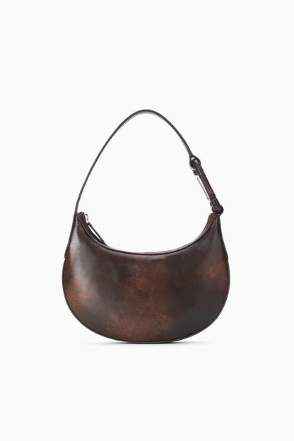 Alden Shoulder Bag Espresso Distressed | STAUD Quality