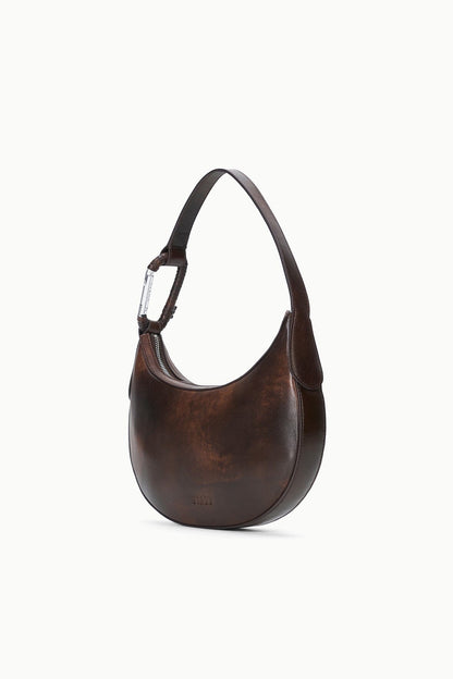 Alden Shoulder Bag Espresso Distressed | STAUD Quality