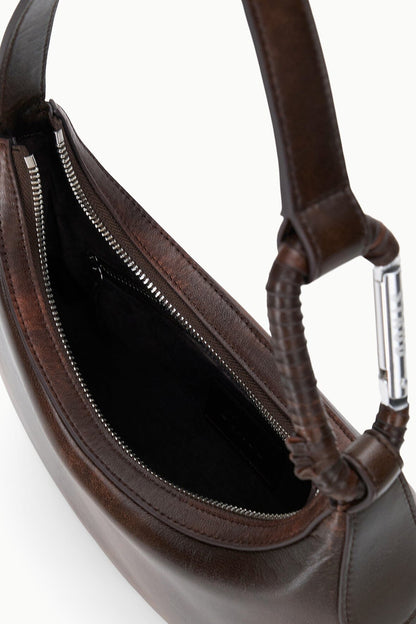 Alden Shoulder Bag Espresso Distressed | STAUD Quality
