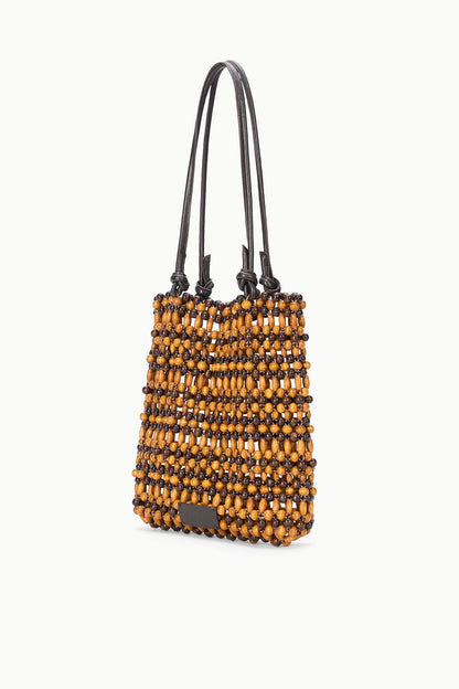 Baja Mini Tote Multi Wood Beads | STAUD New