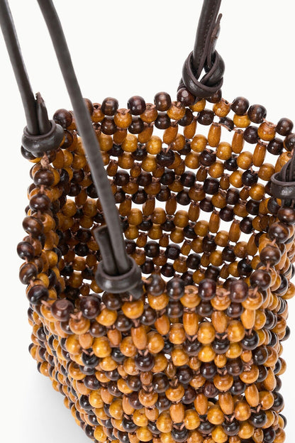 Baja Mini Tote Multi Wood Beads | STAUD New