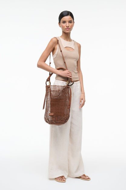Del Mar Bucket Bag Tan | STAUD Quality