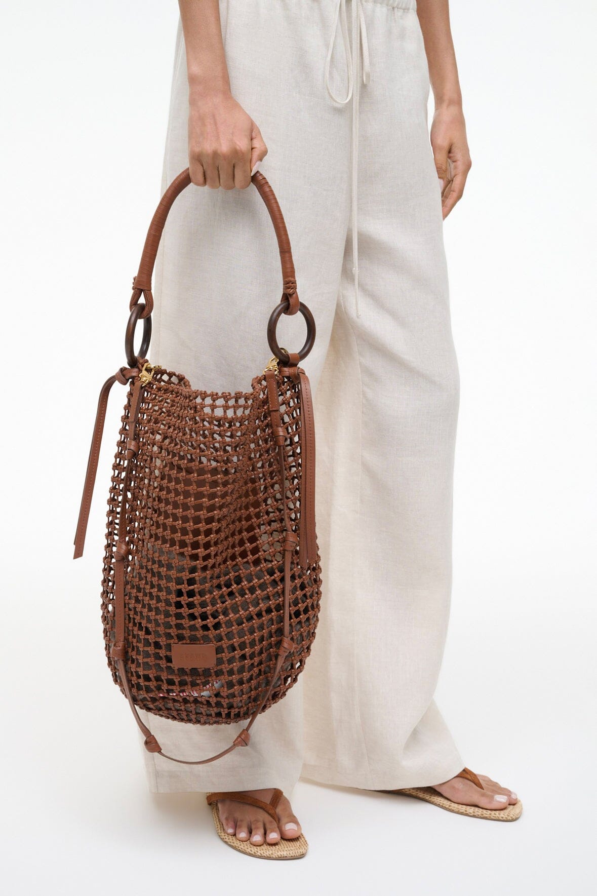 Del Mar Bucket Bag Tan | STAUD Quality