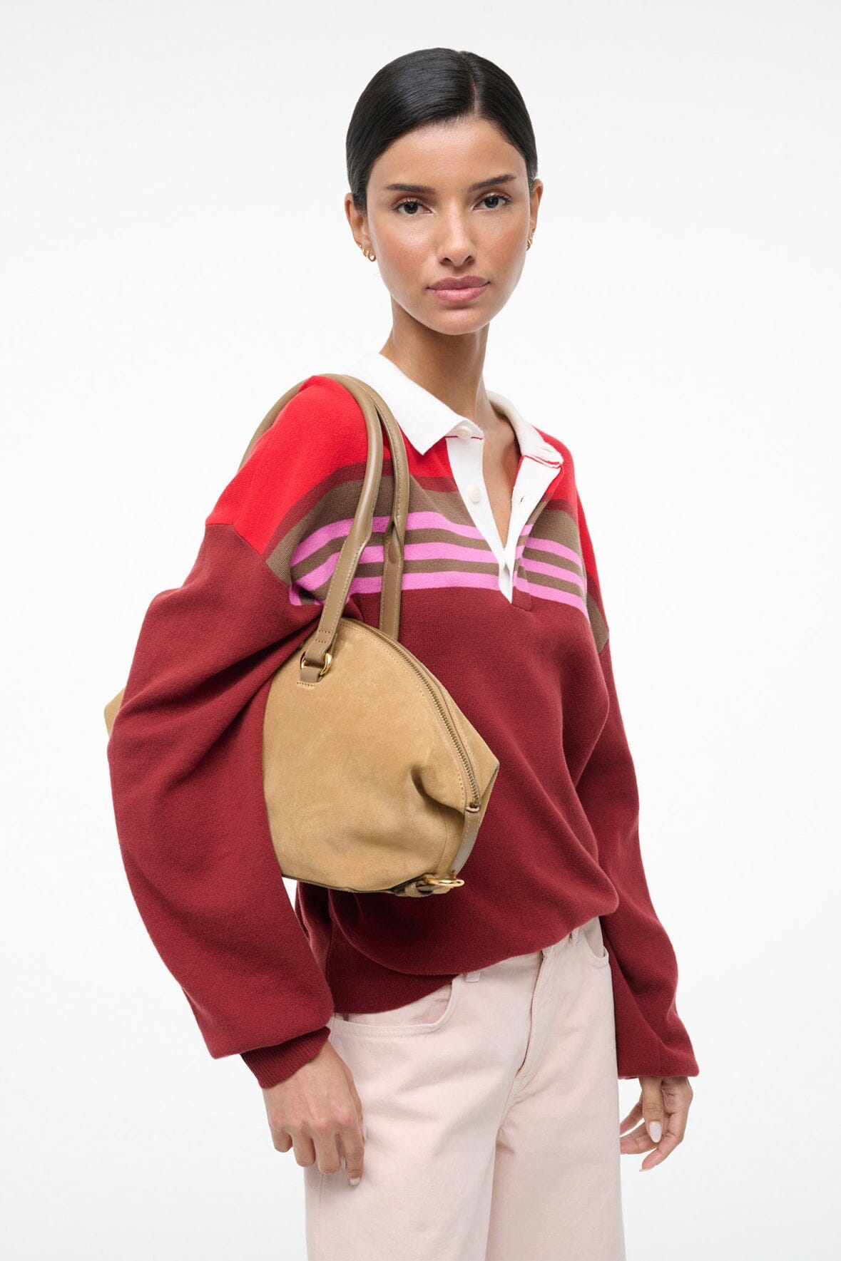 Hester Shoulder Bag Hazel | STAUD Signature