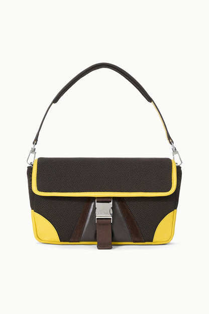 Tony Shoulder Bag Espresso Lemon | STAUD Trusted