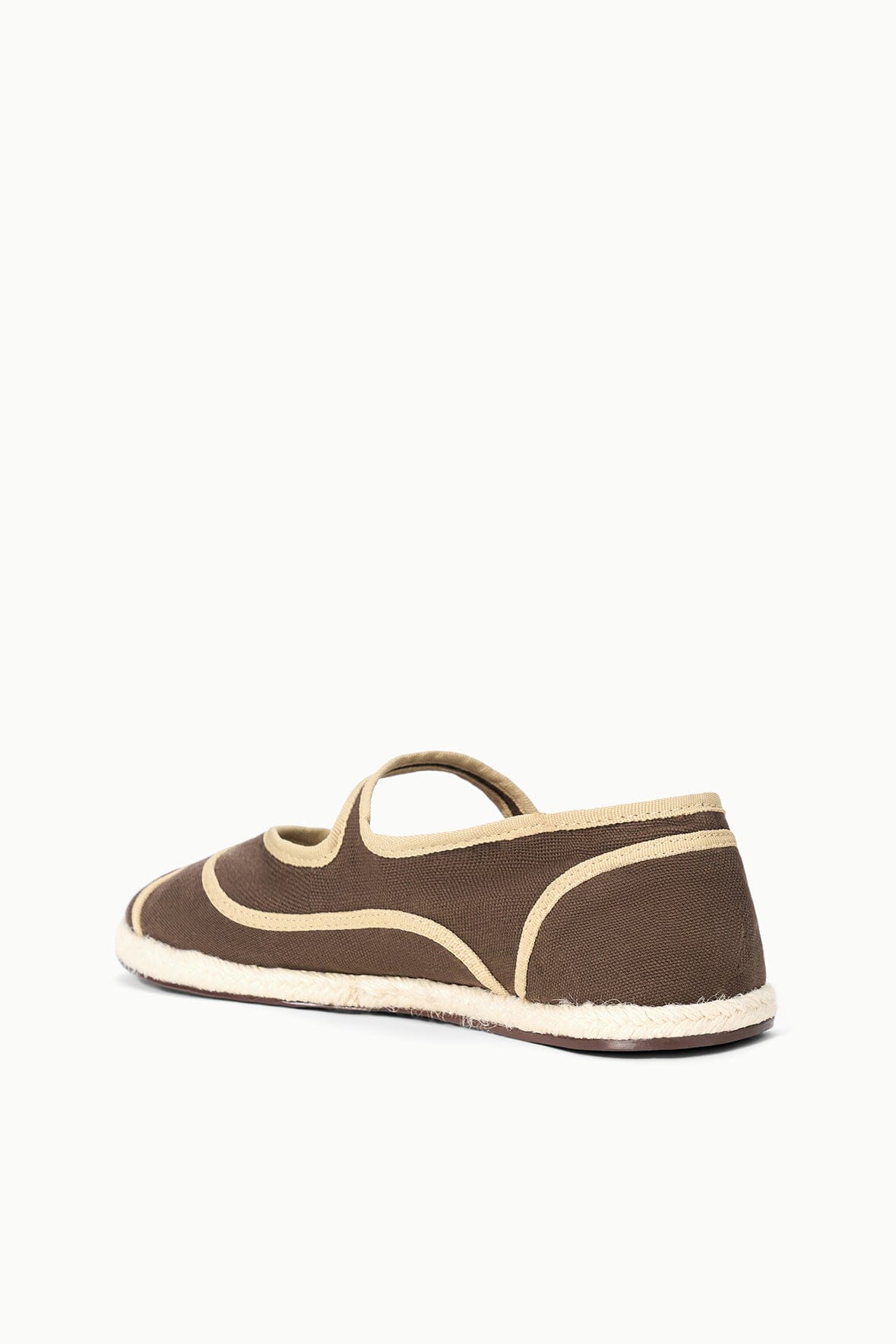Nora Espadrille Flat Espresso | STAUD Premium