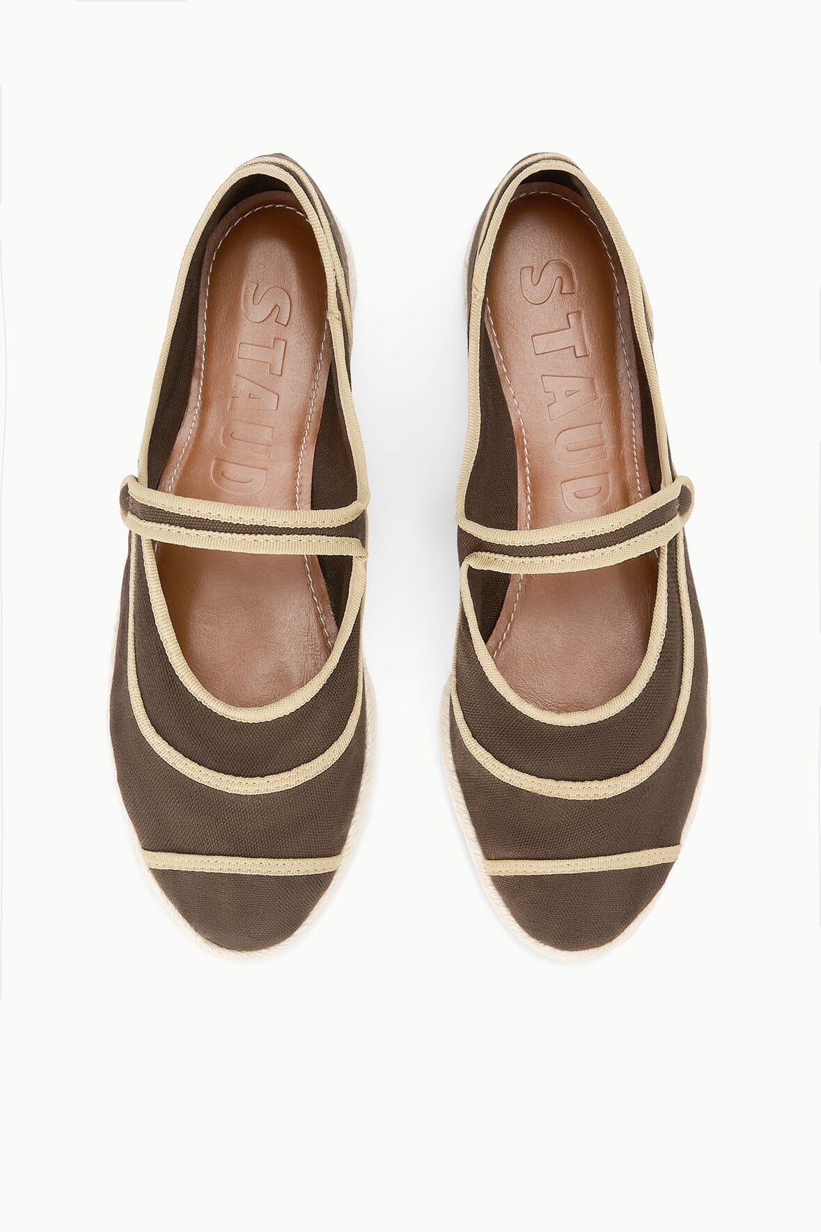 Nora Espadrille Flat Espresso | STAUD Premium