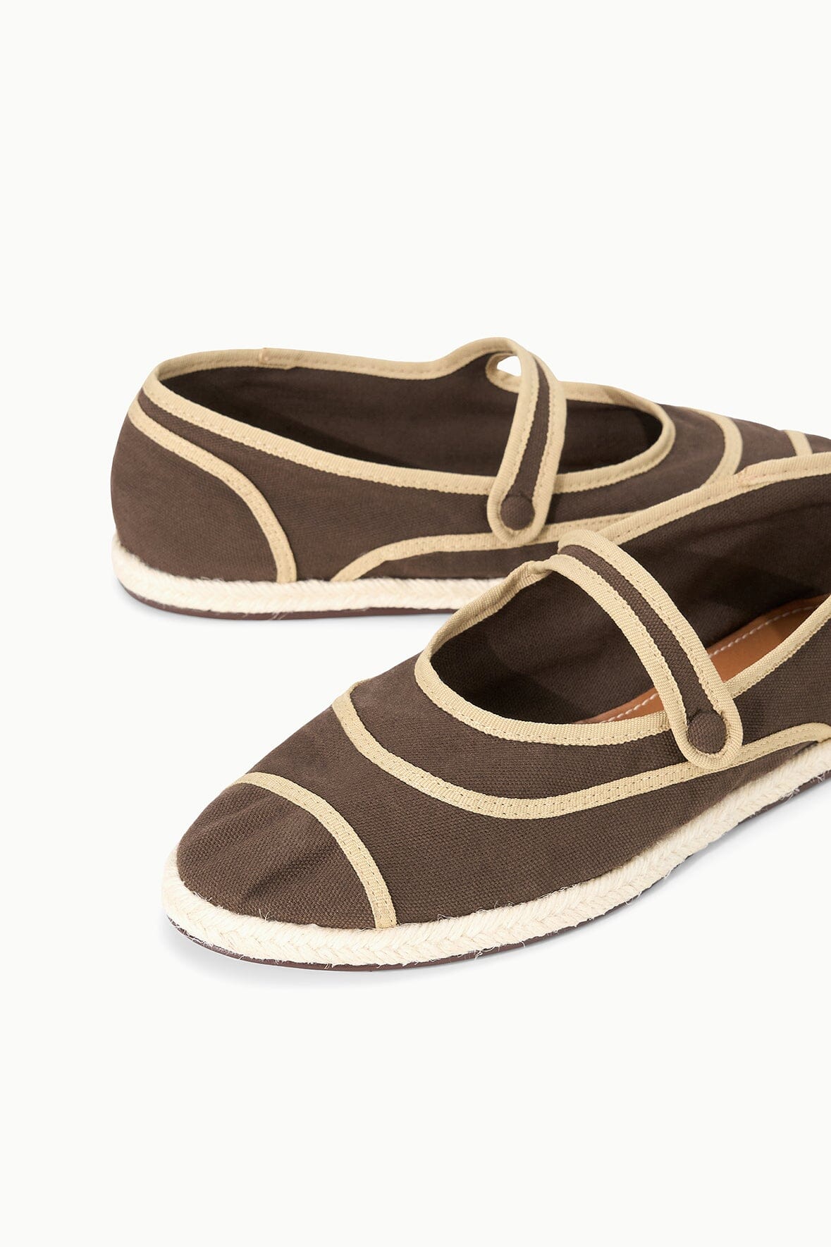 Nora Espadrille Flat Espresso | STAUD Premium