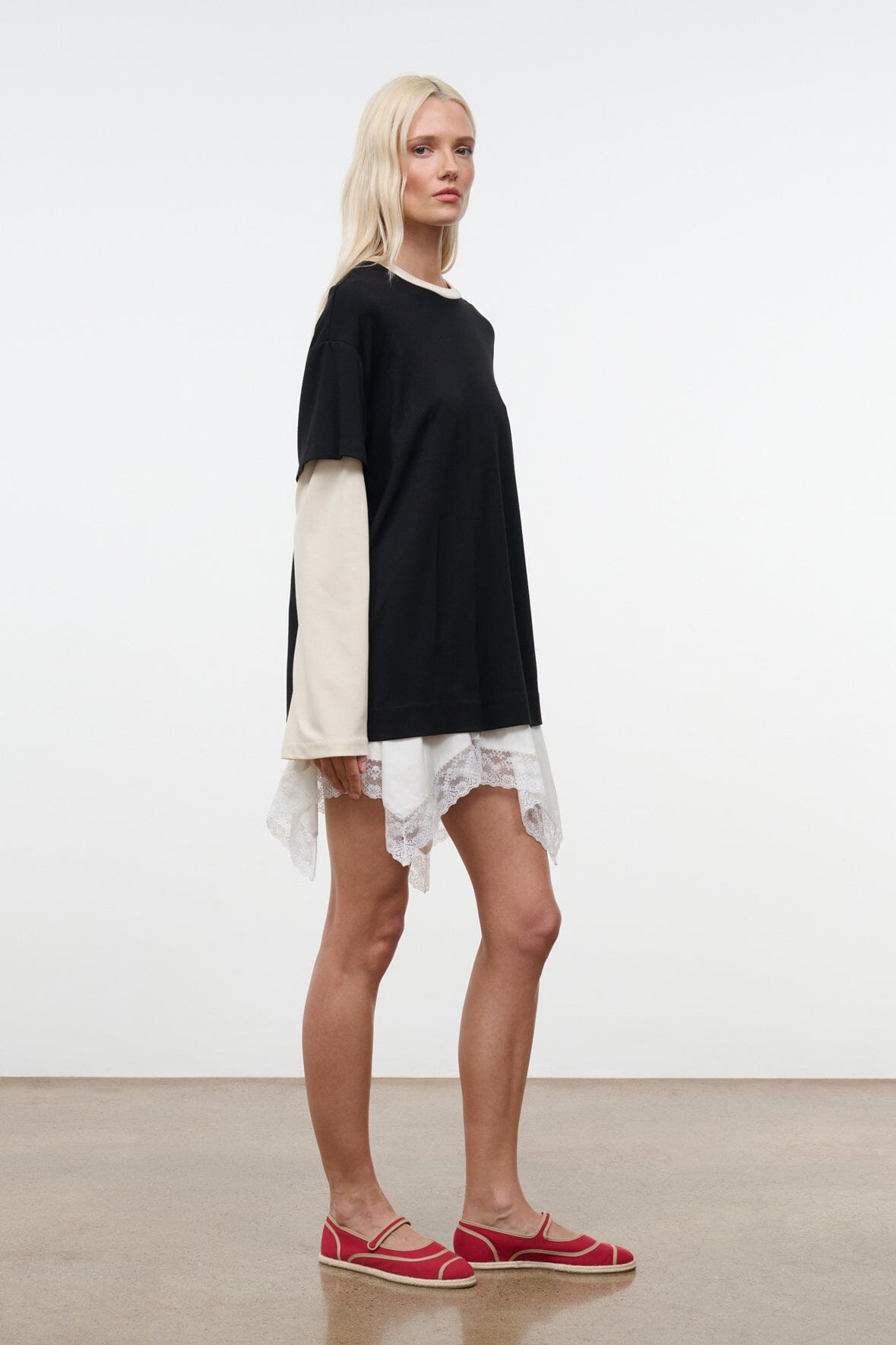 Nora Espadrille Flat Rouge | STAUD Exclusive