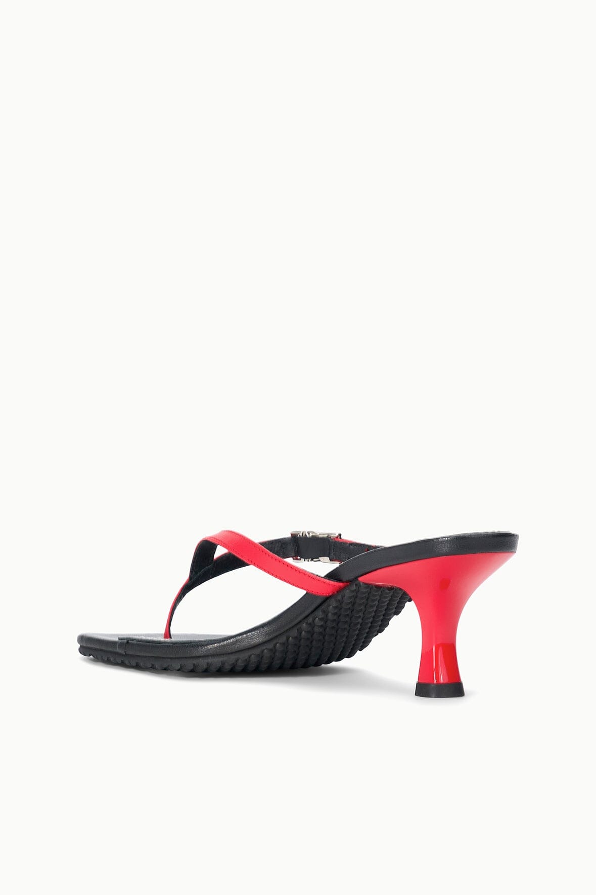 Flynn Kitten Heel Black Red Rose | STAUD Latest