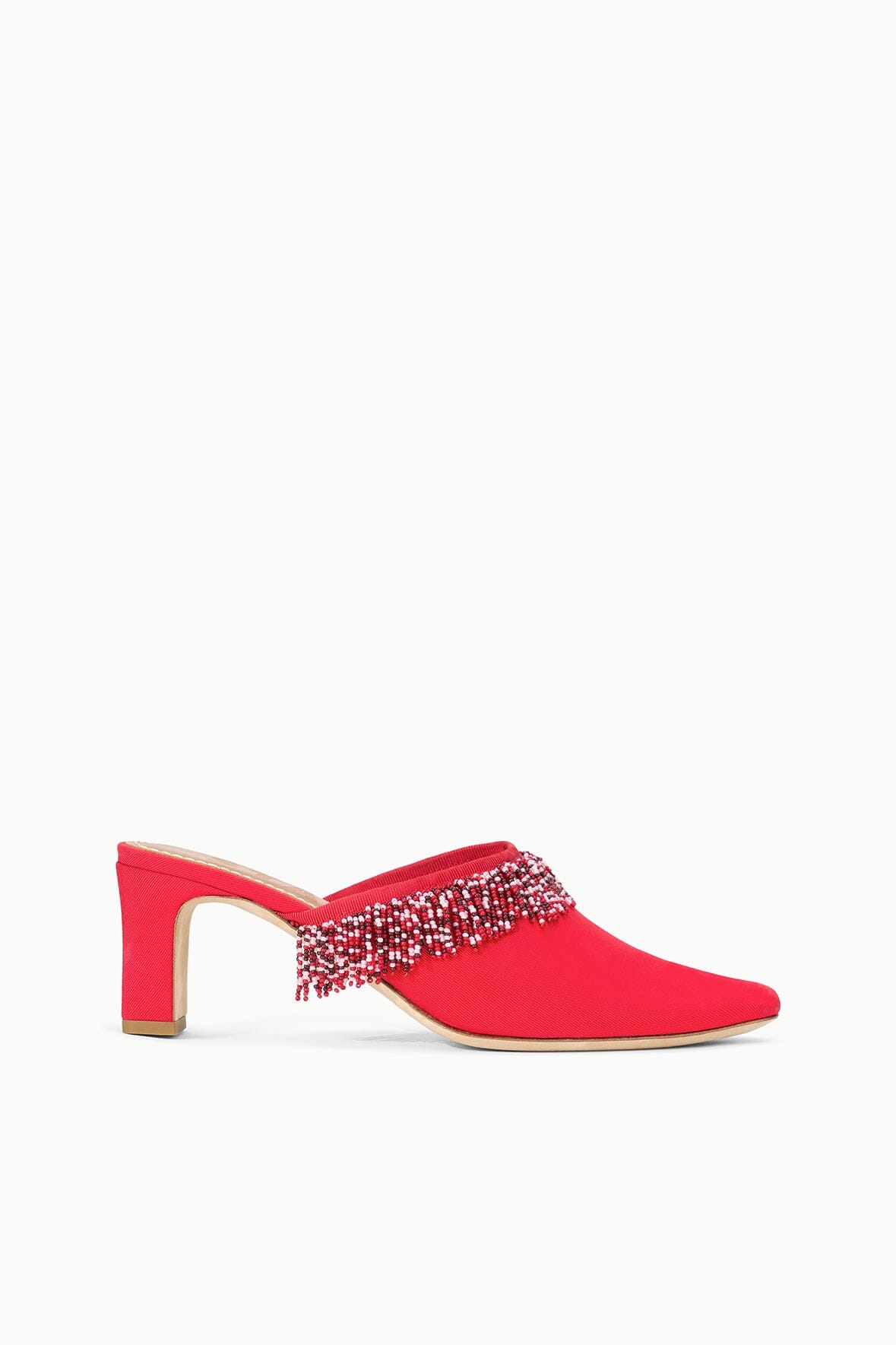 Joanna Kitten Heel Mule Red Rose | STAUD Featured