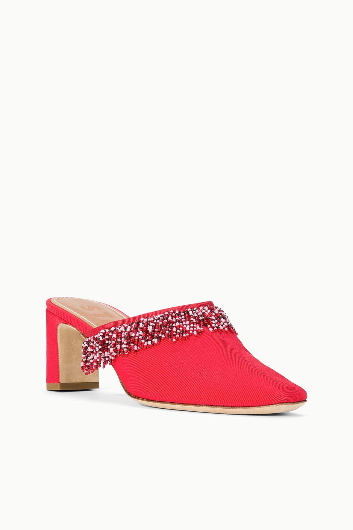 Joanna Kitten Heel Mule Red Rose | STAUD Featured
