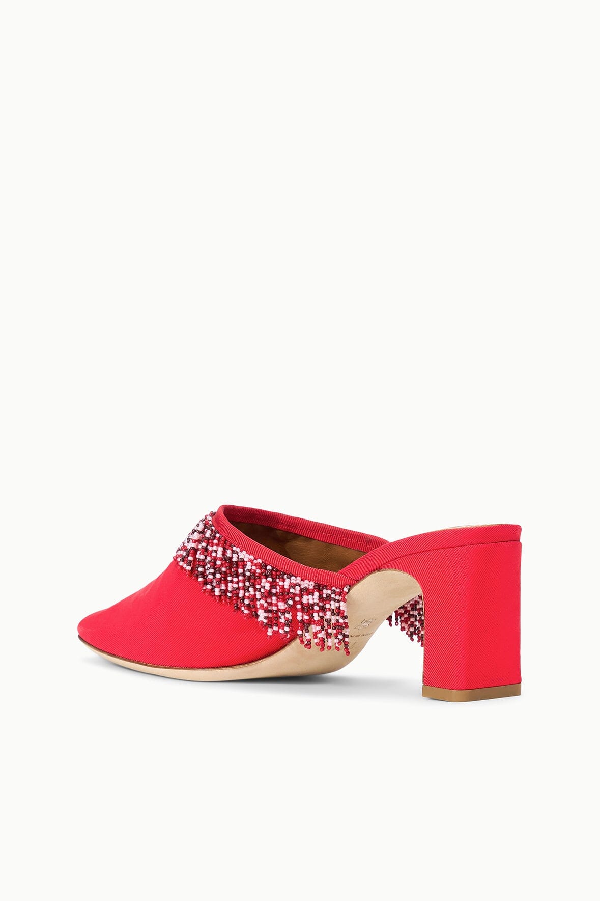 Joanna Kitten Heel Mule Red Rose | STAUD Featured