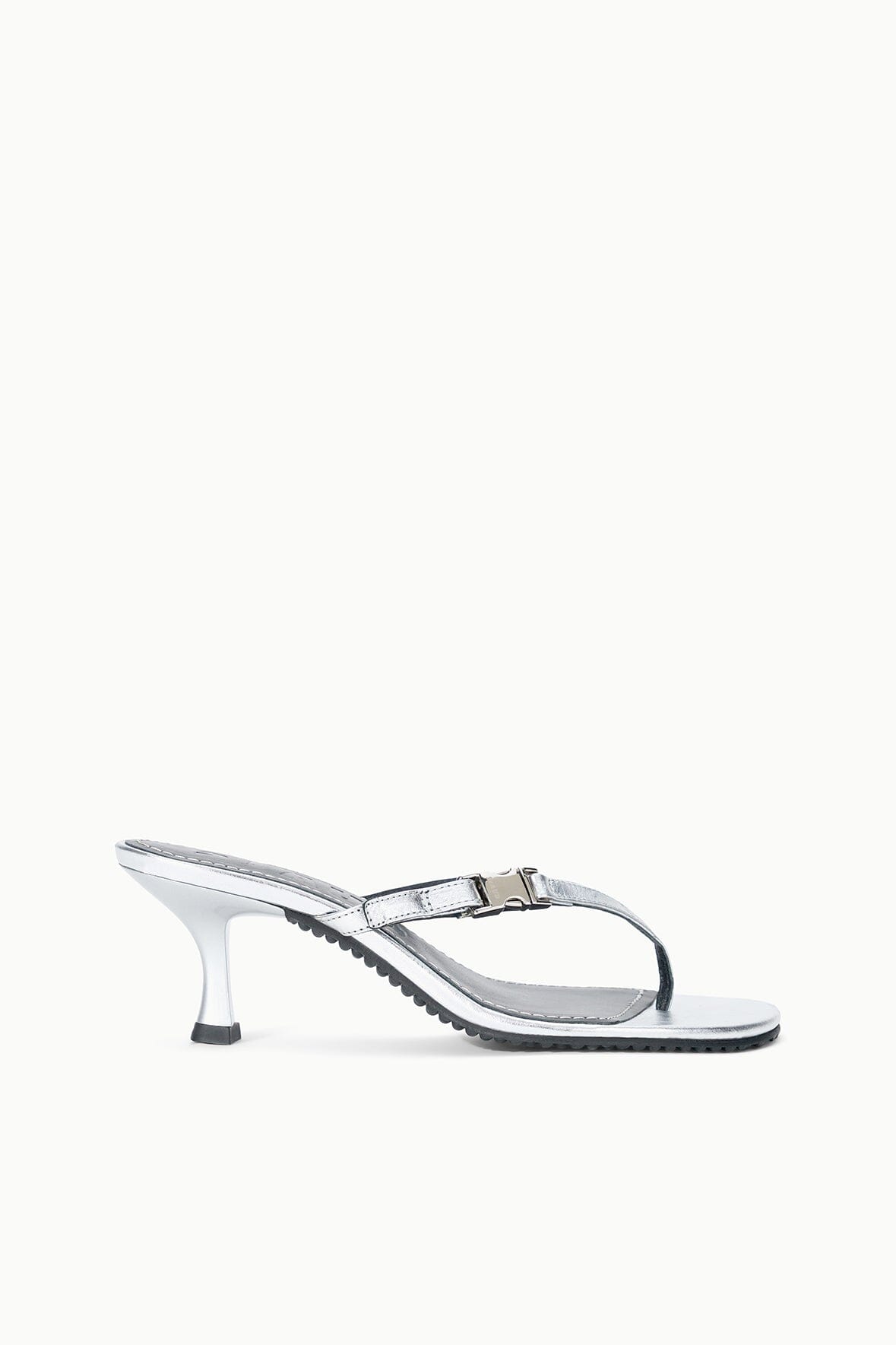 Flynn Kitten Heel Silver | STAUD Best Price