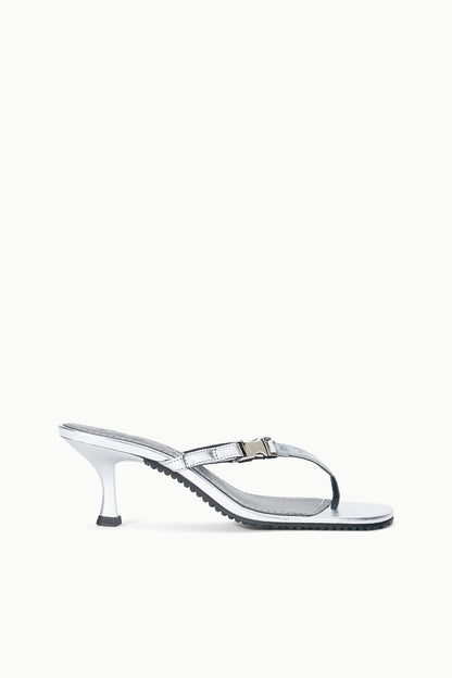 Flynn Kitten Heel Silver | STAUD Best Price
